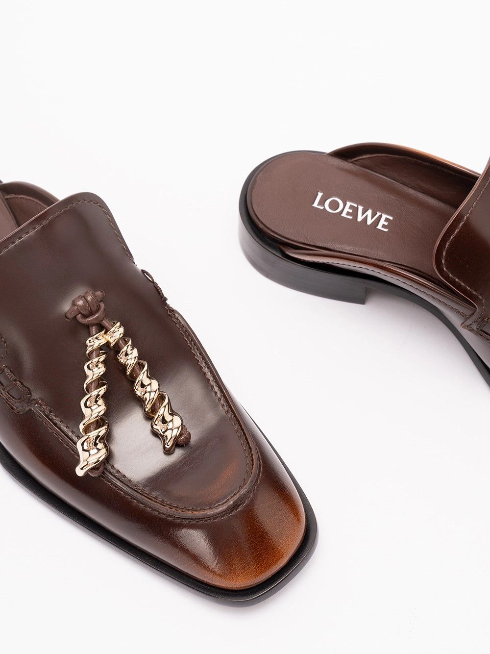 Loewe `Edge` Mule Loafers Size US 8 / IT 38 - 6 Thumbnail