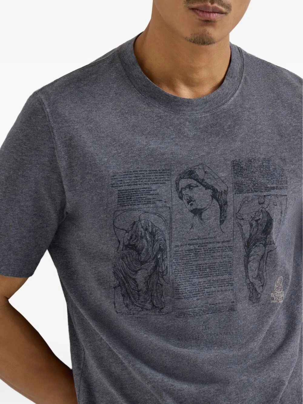 Brunello Cucinelli T-Shirt with Print Size US L / EU 52-54 / 3 - 5 Thumbnail
