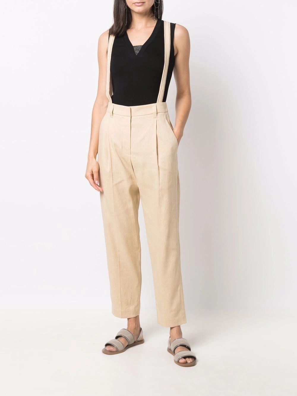 Brunello Cucinelli Top With `Precious` Insert Size S / US 4 / IT 40 - 2 Thumbnail