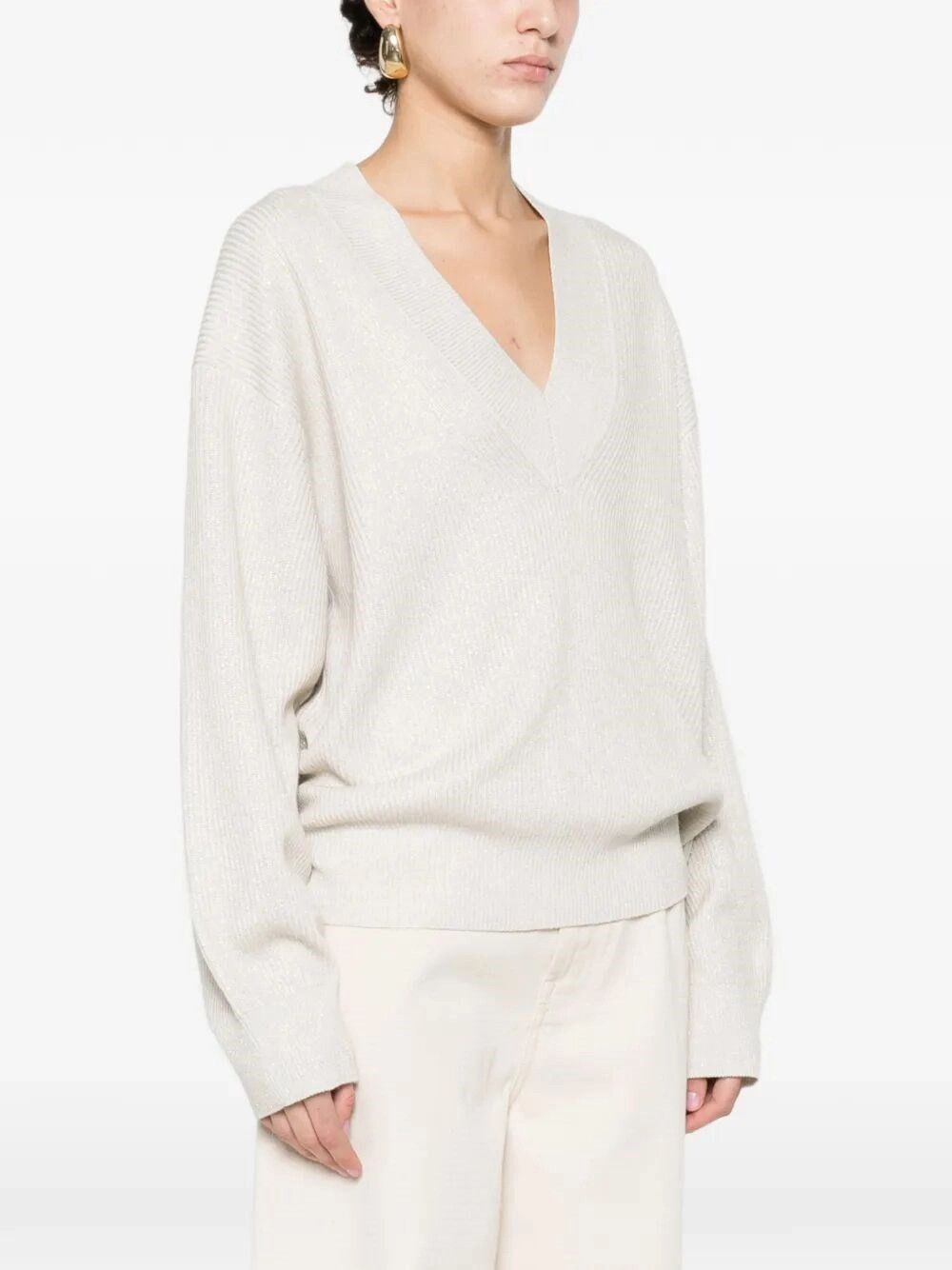 Brunello Cucinelli Sparkling Cashmere Sweater Size M / US 6-8 / IT 42-44 - 5 Thumbnail