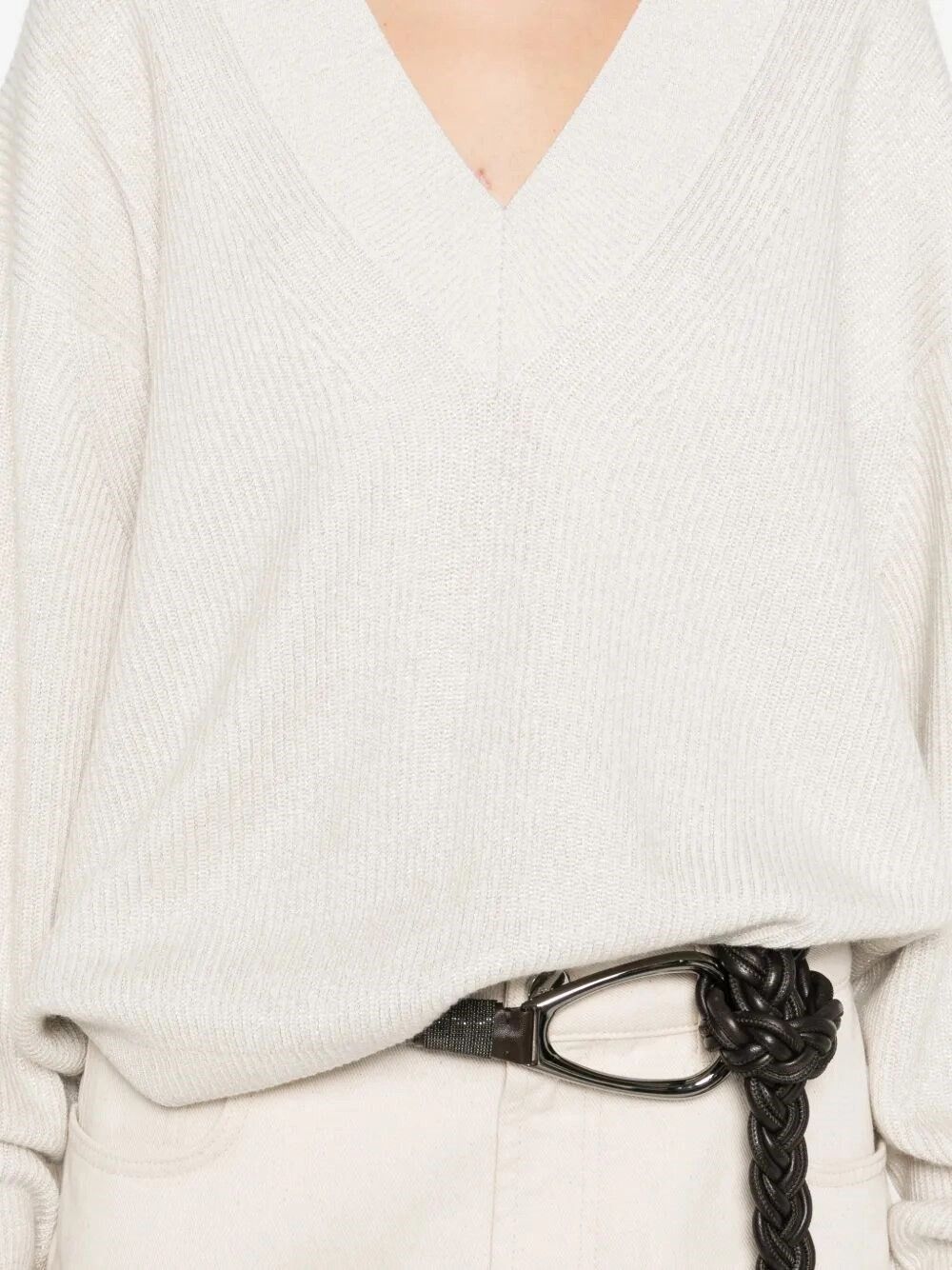 Brunello Cucinelli Sparkling Cashmere Sweater Size M / US 6-8 / IT 42-44 - 4 Thumbnail