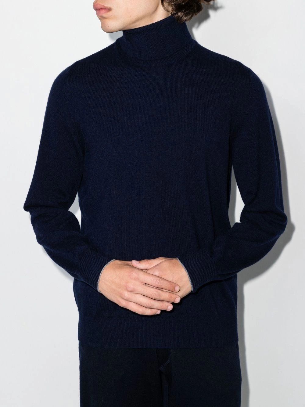 Brunello Cucinelli Cashmere Turtle-Neck Size US L / EU 52-54 / 3 - 3 Thumbnail