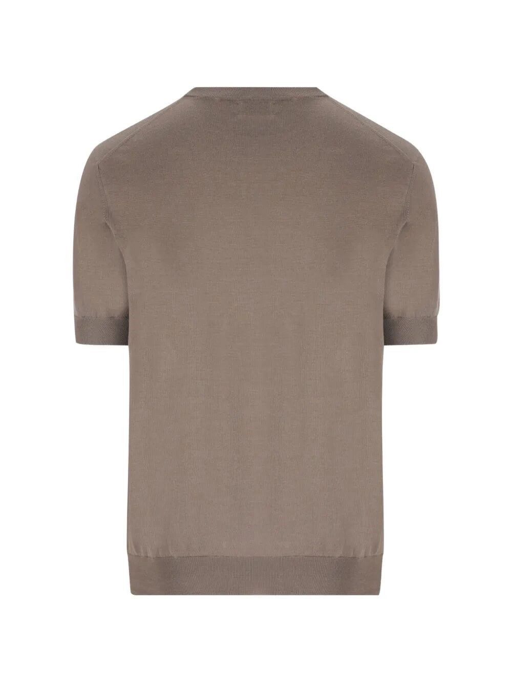 Brunello Cucinelli Cotton Lightweight Knit T-Shirt With Contrast Details Size US XL / EU 56 / 4 - 2 Thumbnail