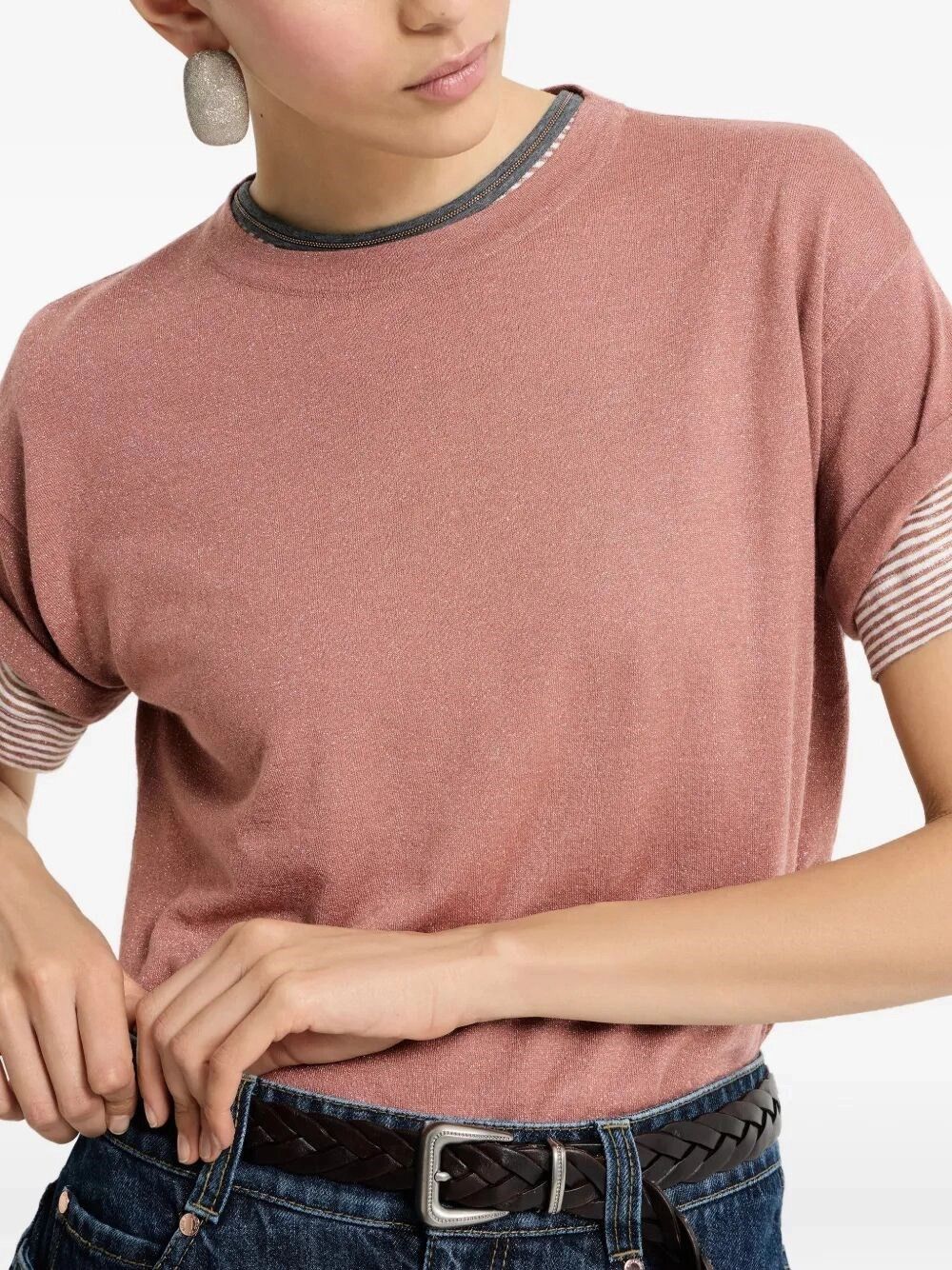 Brunello Cucinelli Cashmere And Silk Lightweight Sweater Size L / US 10 / IT 46 - 5 Thumbnail