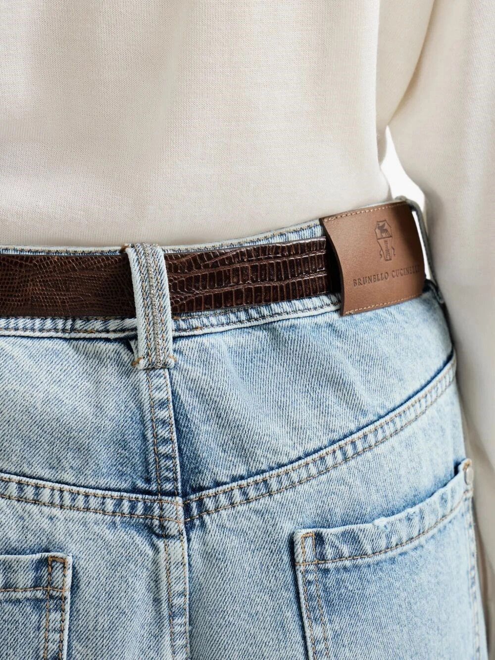 Brunello Cucinelli Baggy Tapered Jeans Size 28" / US 6 / IT 42 - 4 Thumbnail