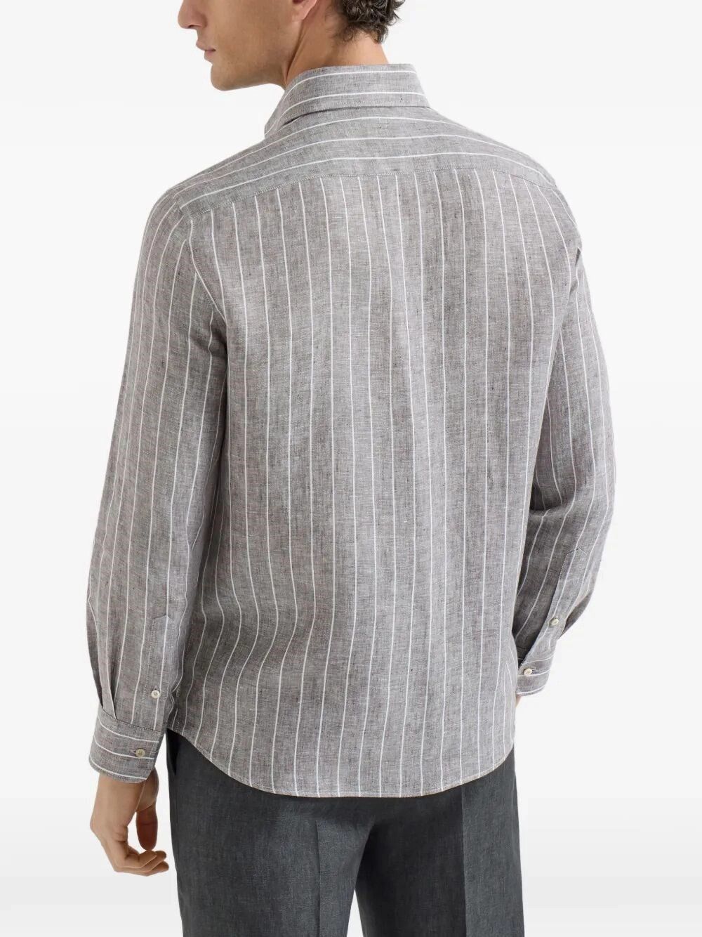 Brunello Cucinelli Linen Shirt Size US L / EU 52-54 / 3 - 5 Thumbnail