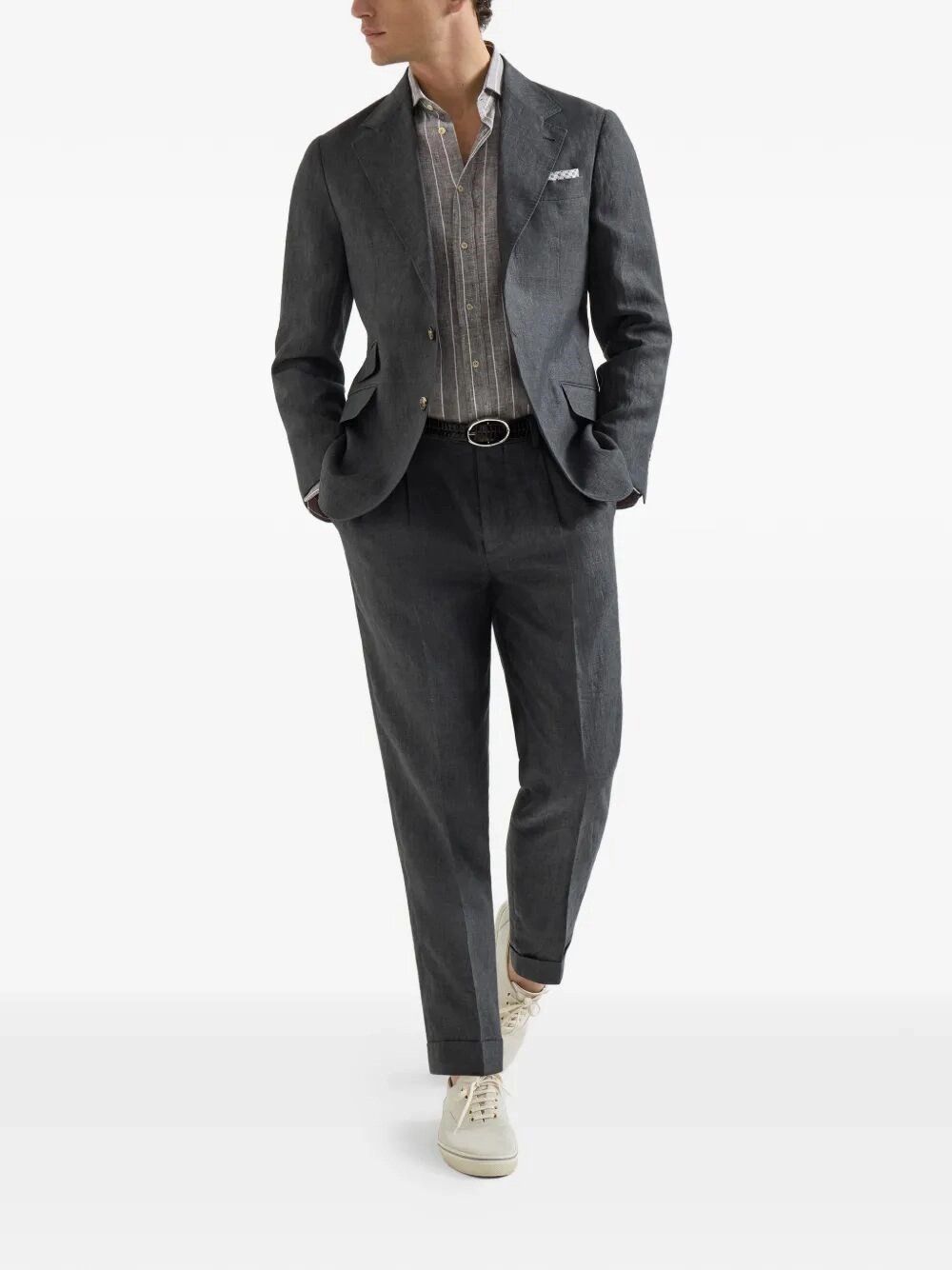 Brunello Cucinelli Linen Shirt Size US XL / EU 56 / 4 - 2 Thumbnail