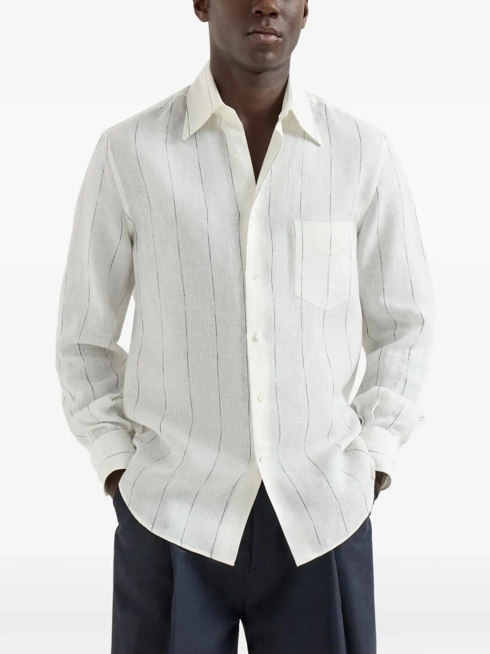 Brunello Cucinelli Shirt Size US L / EU 52-54 / 3 - 3 Thumbnail