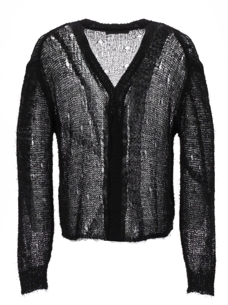 Our Legacy OUR LEGACY CARDIGAN TRAFORATO - BLACK (IT 48) Size US M / EU 48-50 / 2 - 3 Thumbnail