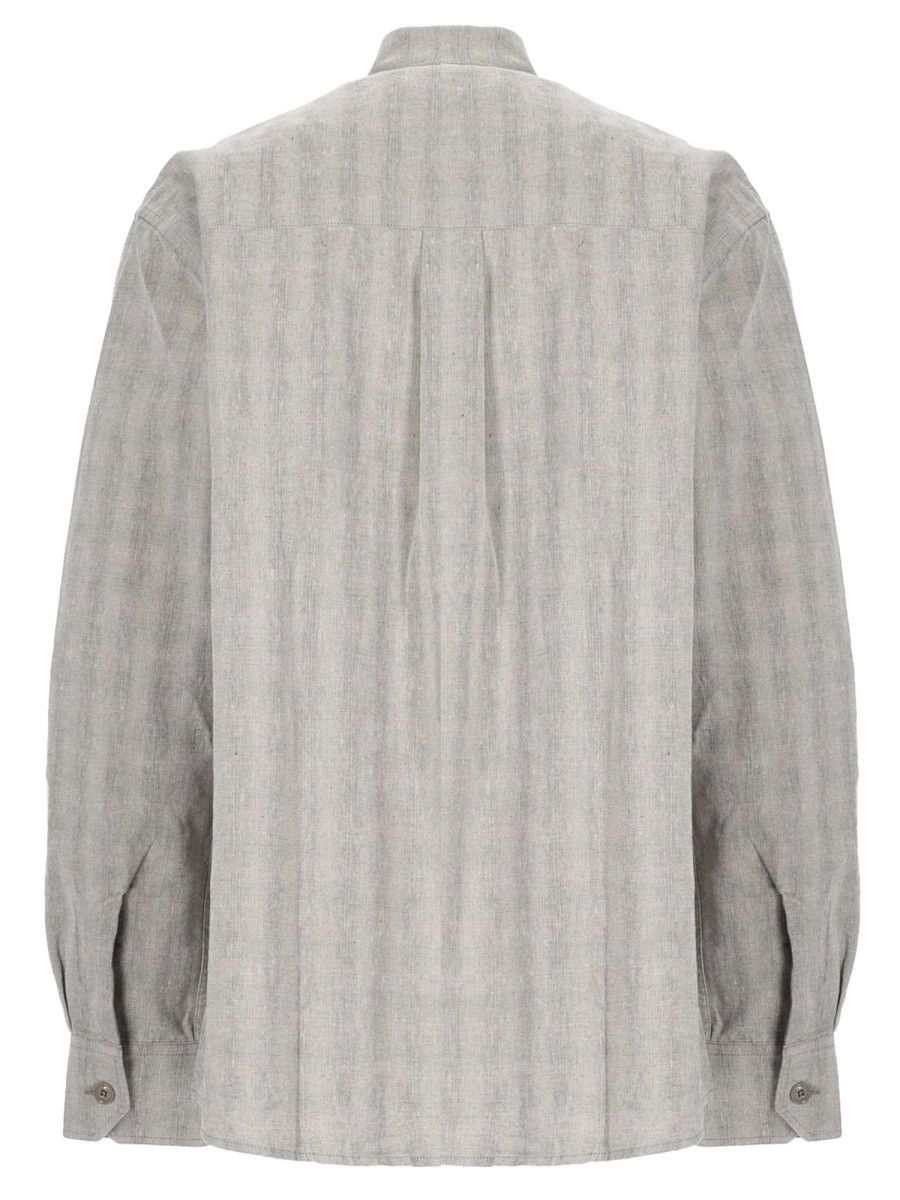 Our Legacy OUR LEGACY CAMICIA IN COTONE MISTO LINO - GREY (IT 50) Size US L / EU 52-54 / 3 - 2 Thumbnail