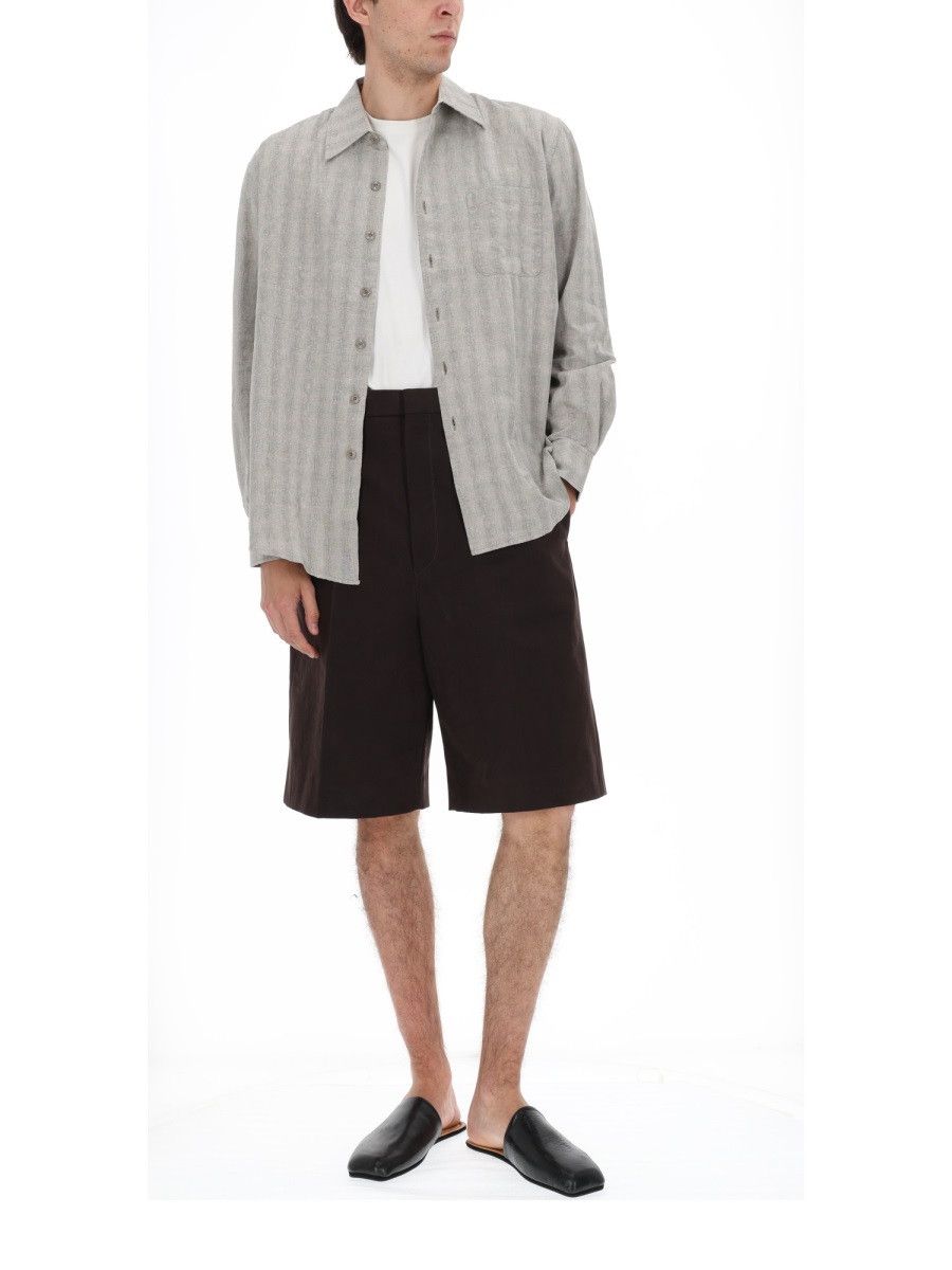 Our Legacy OUR LEGACY CAMICIA IN COTONE MISTO LINO - GREY (IT 50) Size US L / EU 52-54 / 3 - 3 Thumbnail