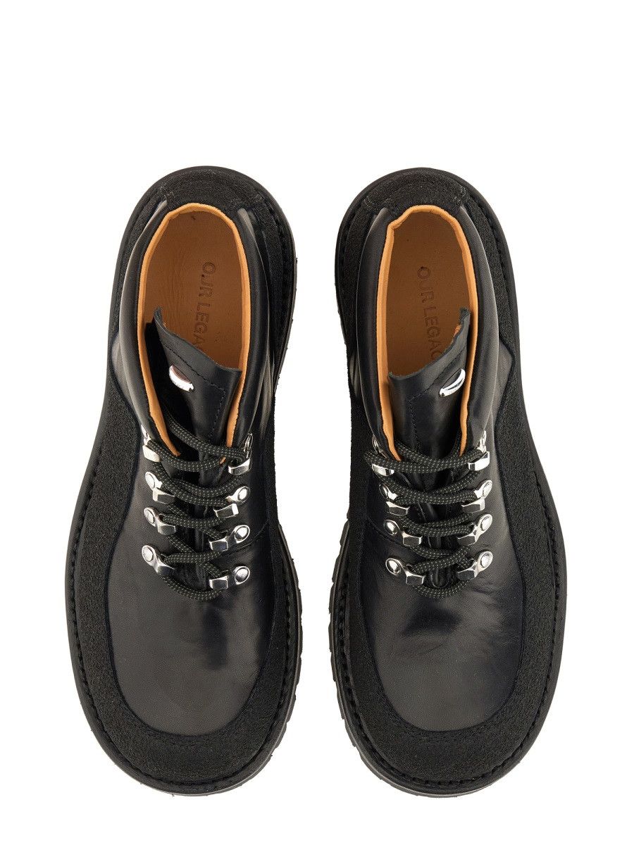 Our Legacy OUR LEGACY LEATHER "QUEST" SHOE - BLACK (IT 45) Size US 12 / EU 45 - 5 Thumbnail