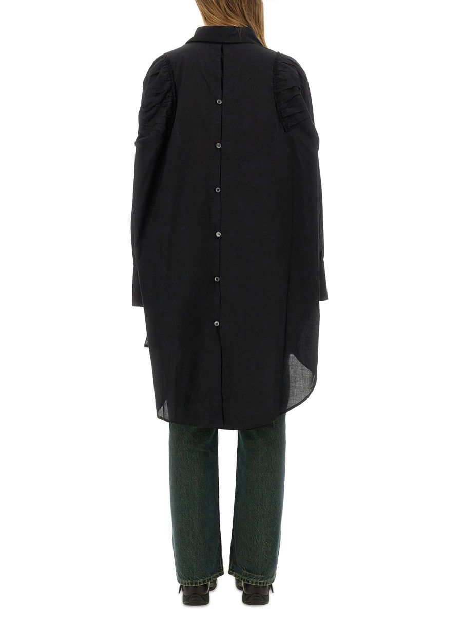 Our Legacy OUR LEGACY CHEMISIER DRESS "GALE" - BLACK (EU 36) Size XS / US 0-2 / IT 36-38 - 3 Thumbnail