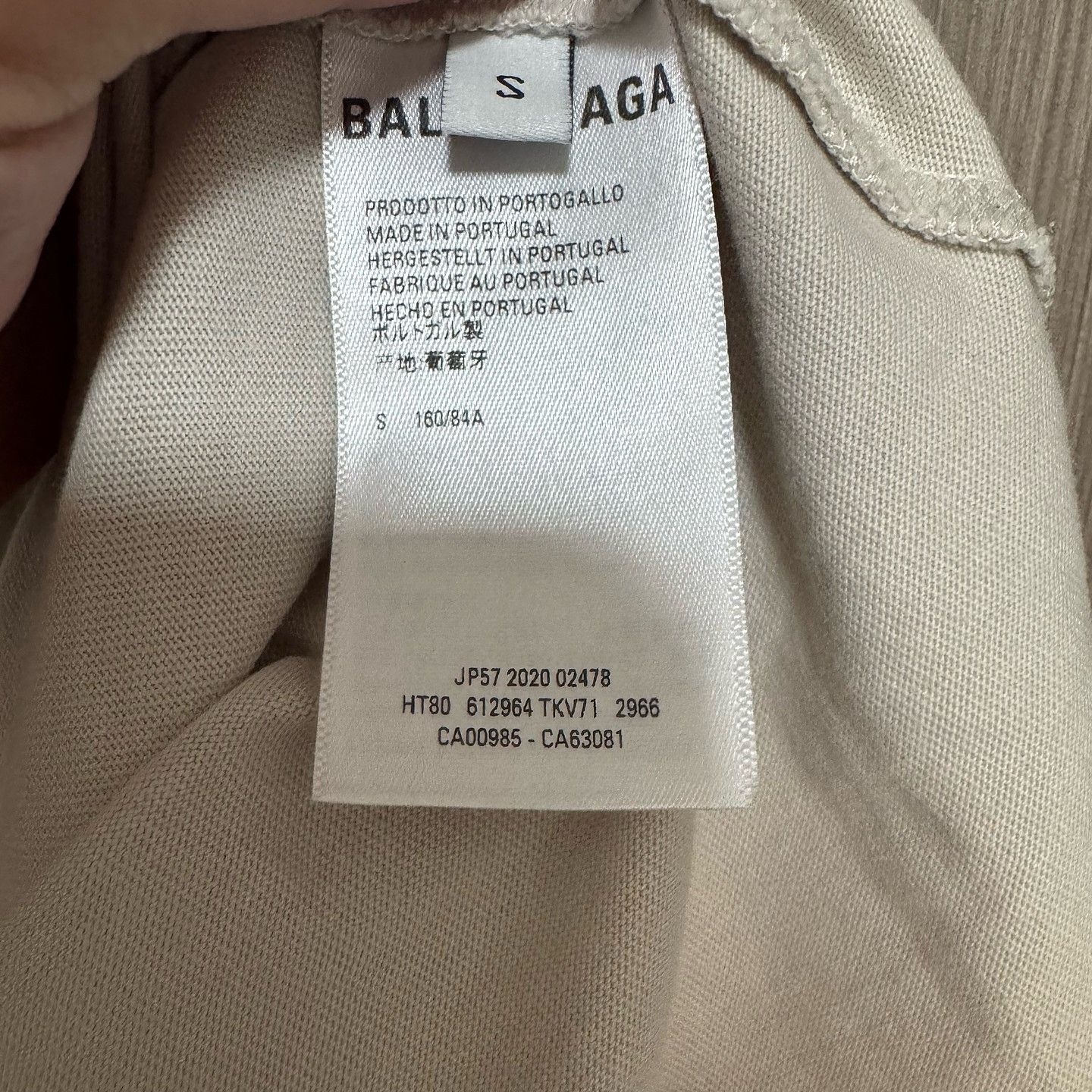Balenciaga Balenciaga Embroidered Logo T-Shirt Size S Size US S / EU 44-46 / 1 - 4 Thumbnail