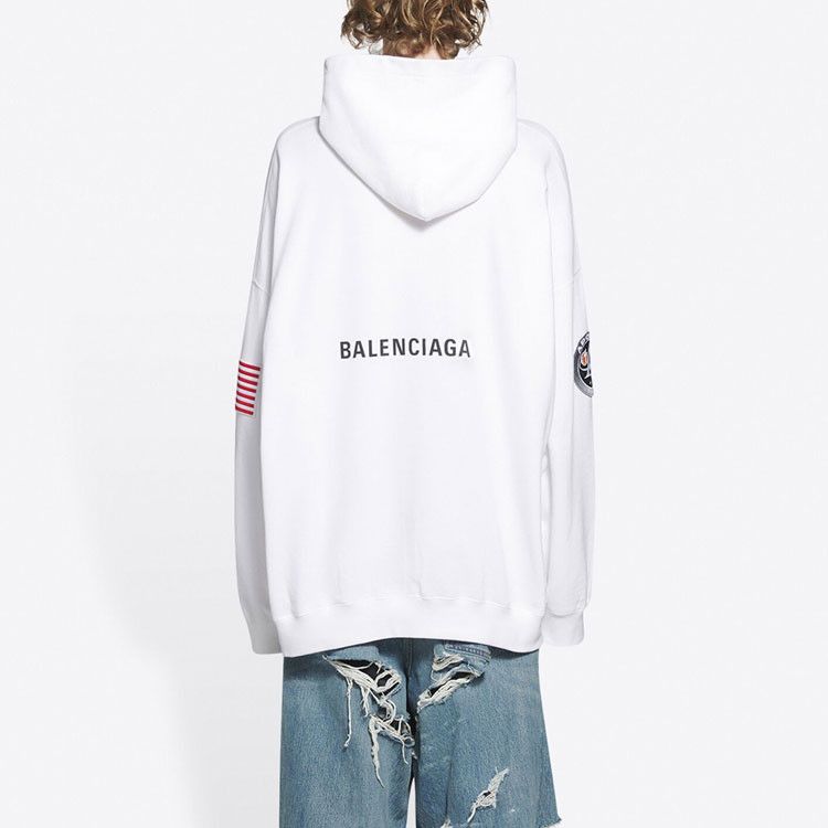 Balenciaga Balenciaga x NASA Logo Hoodie White Size S Size US S / EU 44-46 / 1 - 9 Thumbnail