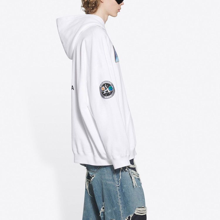 Balenciaga Balenciaga x NASA Logo Hoodie White Size S Size US S / EU 44-46 / 1 - 10 Thumbnail