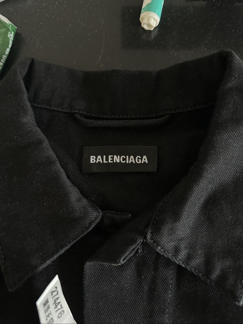 Balenciaga Balenciaga Crew Logo Denim Jacket EU 48 Size US M / EU 48-50 / 2 - 3 Thumbnail