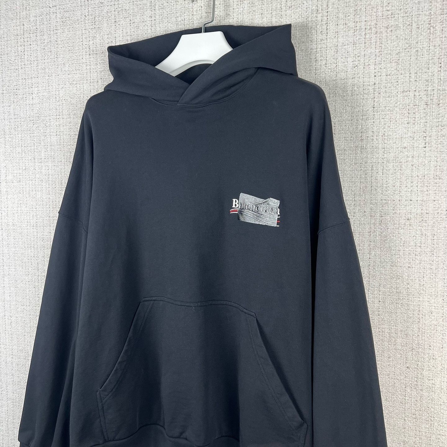 Balenciaga Balenciaga Logo Tape Hoodie Size M Size US M / EU 48-50 / 2 - 6 Thumbnail