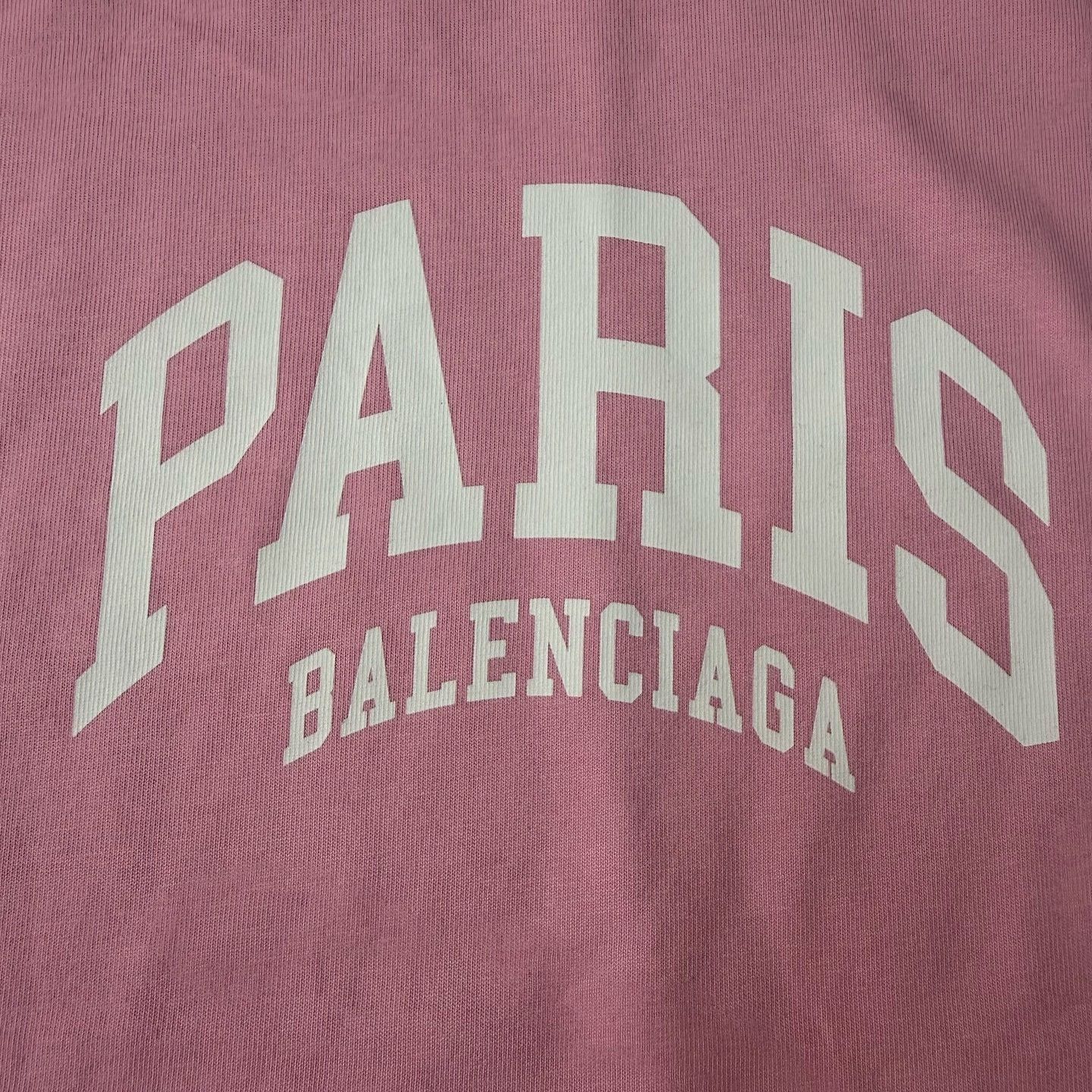 Balenciaga Balenciaga Paris Logo T-Shirt Pink Size S Size S / US 4 / IT 40 - 5 Thumbnail