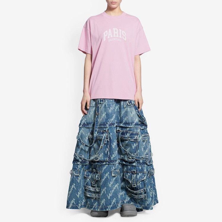 Balenciaga Balenciaga Paris Logo T-Shirt Pink Size S Size S / US 4 / IT 40 - 6 Thumbnail