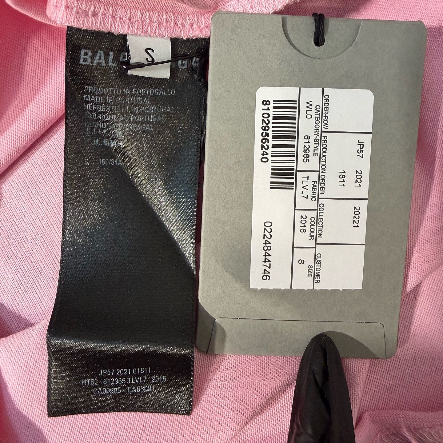 Balenciaga Balenciaga Paris Logo T-Shirt Pink Size S Size S / US 4 / IT 40 - 4 Thumbnail