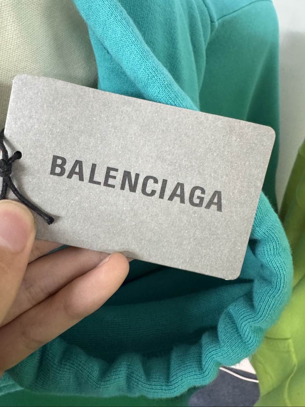 Balenciaga Balenciaga Teal Hoodie Size S Size US S / EU 44-46 / 1 - 5 Thumbnail