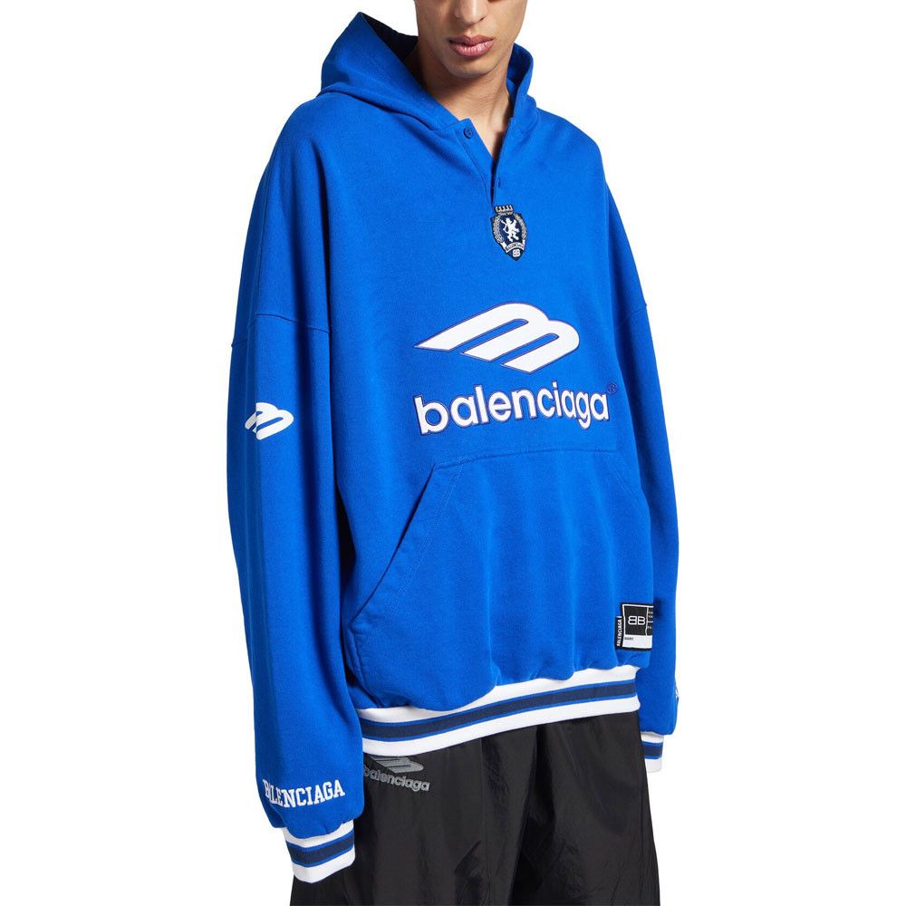 Balenciaga Balenciaga Football Logo Hoodie Size XS Size US XS / EU 42 / 0 - 9 Thumbnail