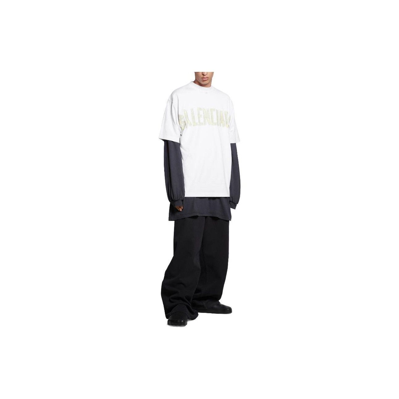 Balenciaga Balenciaga Tape Type Logo T-Shirt XS Size US XS / EU 42 / 0 - 7 Thumbnail