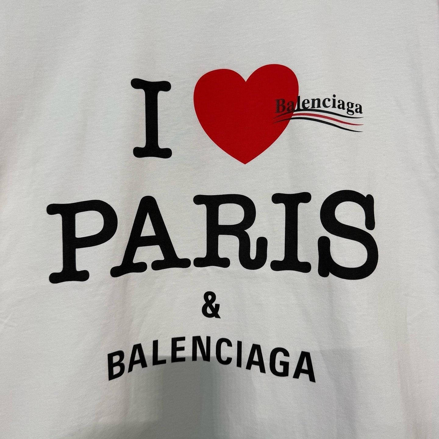Balenciaga Balenciaga I Love Paris Graphic T-Shirt US XS Size US XS / EU 42 / 0 - 5 Thumbnail
