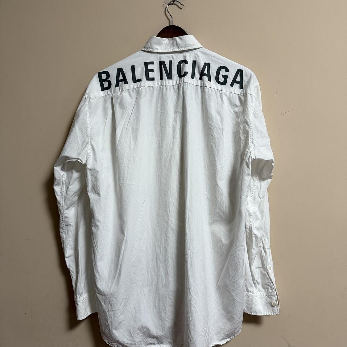 Balenciaga Balenciaga Back Logo Button Up Shirt Size S Size US S / EU 44-46 / 1 - 2 Thumbnail