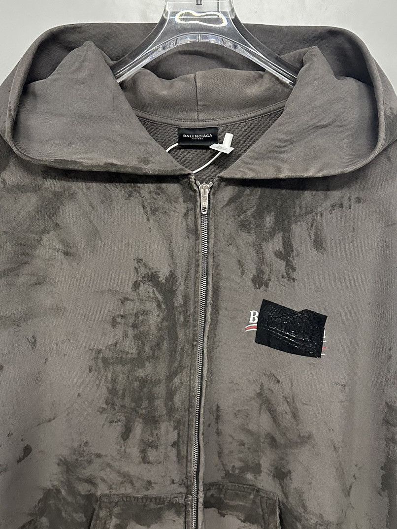 Balenciaga Balenciaga Tie Dye Logo Patch Hoodie Size M Size US M / EU 48-50 / 2 - 8 Thumbnail