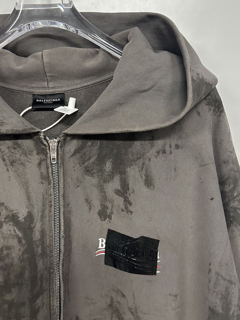 Balenciaga Balenciaga Tie Dye Logo Patch Hoodie Size M Size US M / EU 48-50 / 2 - 6 Thumbnail