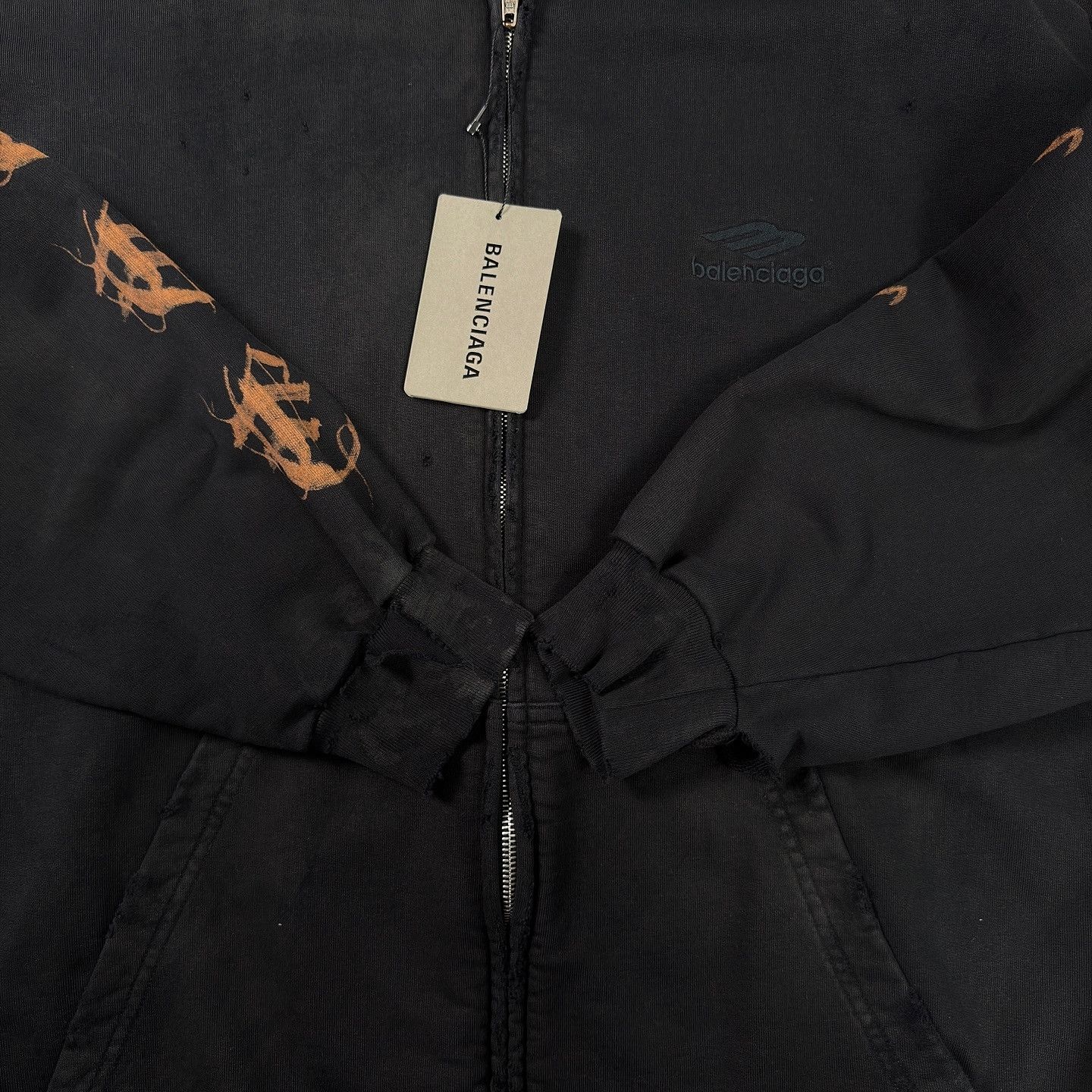 Balenciaga Balenciaga Heavy Metal Zip Hoodie Size M Size US M / EU 48-50 / 2 - 5 Thumbnail