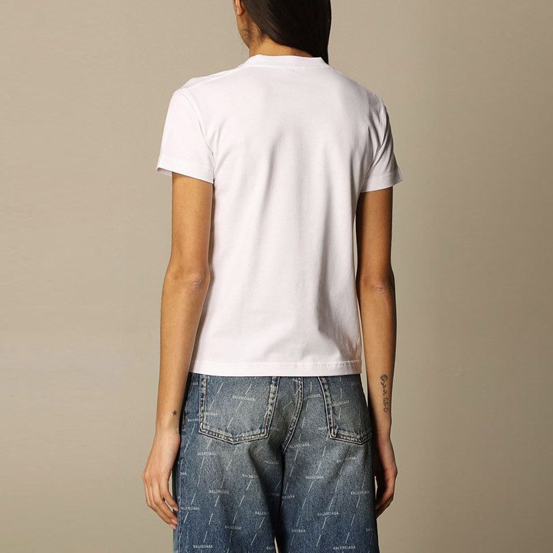 Balenciaga Balenciaga Logo White T-Shirt Size M Size M / US 6-8 / IT 42-44 - 7 Thumbnail