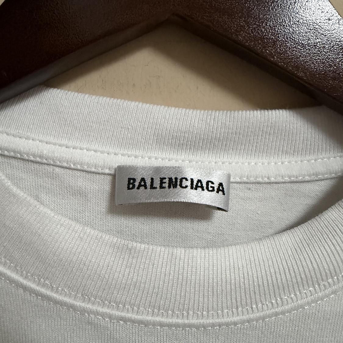 Balenciaga Balenciaga Logo White T-Shirt Size M Size M / US 6-8 / IT 42-44 - 3 Thumbnail