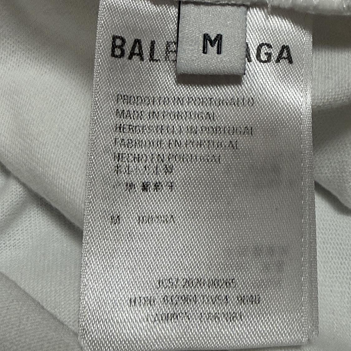Balenciaga Balenciaga Logo White T-Shirt Size M Size M / US 6-8 / IT 42-44 - 4 Thumbnail