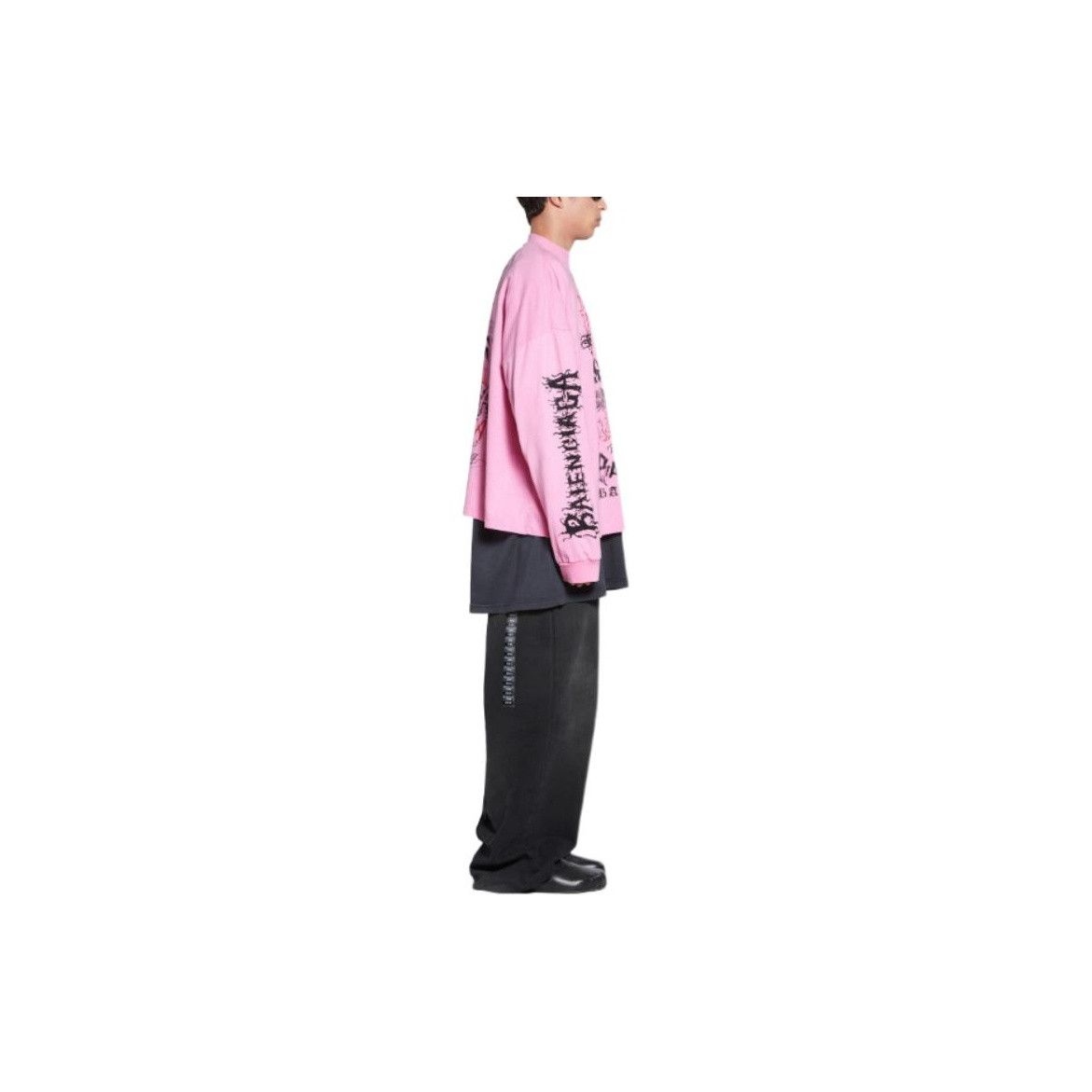 Balenciaga Balenciaga Graphic Print Long Sleeve T-Shirt US XL Size US XL / EU 56 / 4 - 11 Thumbnail