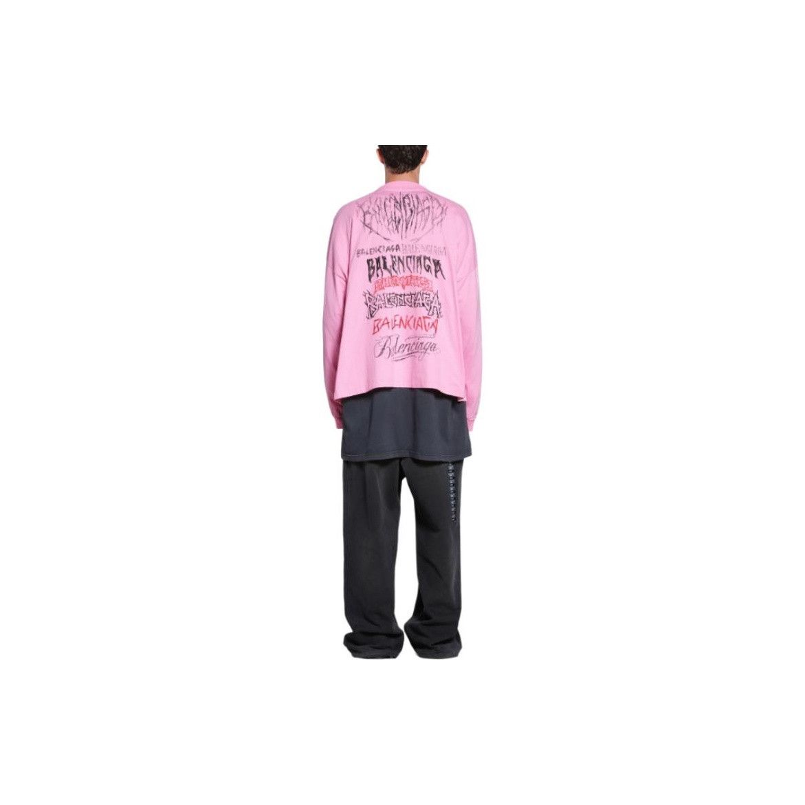 Balenciaga Balenciaga Graphic Print Long Sleeve T-Shirt US XL Size US XL / EU 56 / 4 - 10 Thumbnail