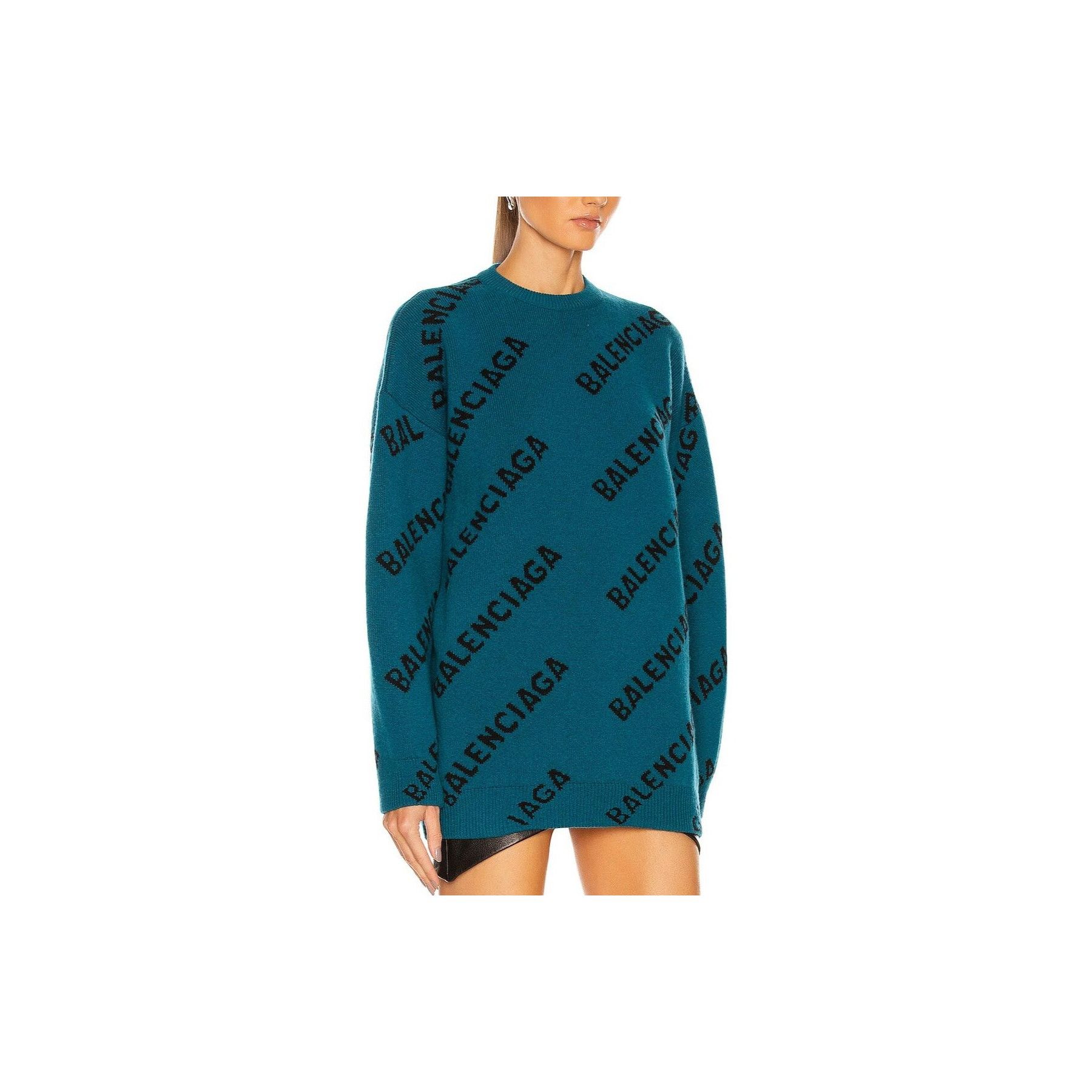 Balenciaga Balenciaga All Over Logo Knit Sweater Size S Size US S / EU 44-46 / 1 - 10 Thumbnail