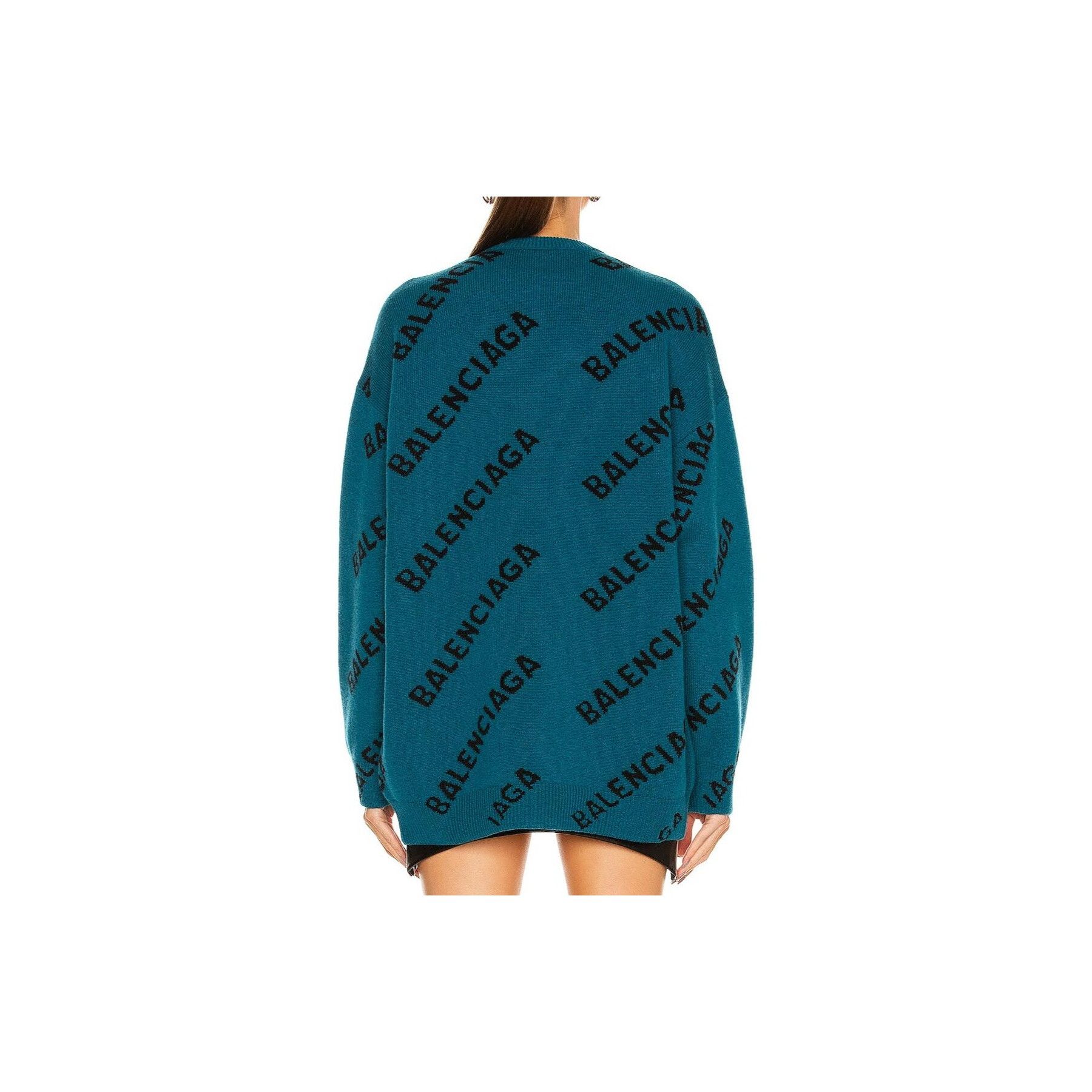 Balenciaga Balenciaga All Over Logo Knit Sweater Size S Size US S / EU 44-46 / 1 - 9 Thumbnail
