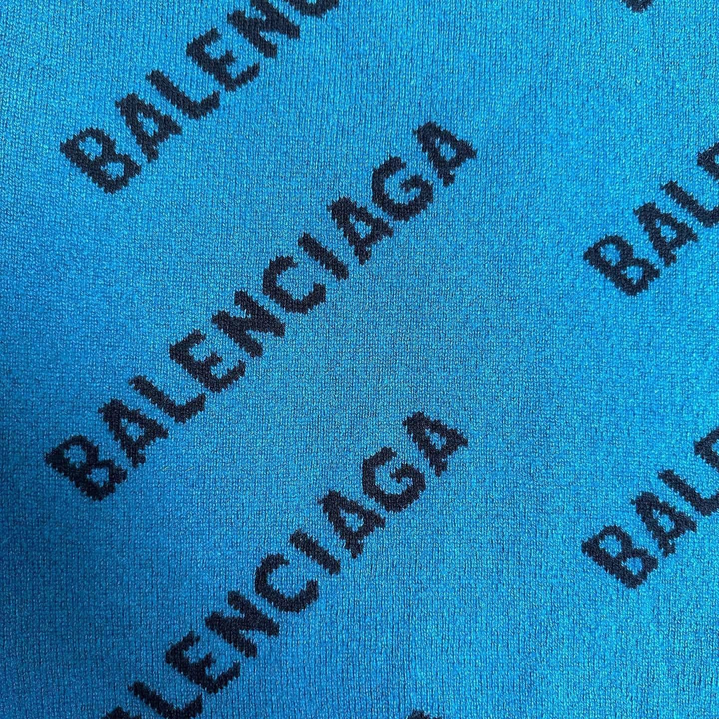 Balenciaga Balenciaga All Over Logo Knit Sweater Size S Size US S / EU 44-46 / 1 - 6 Thumbnail