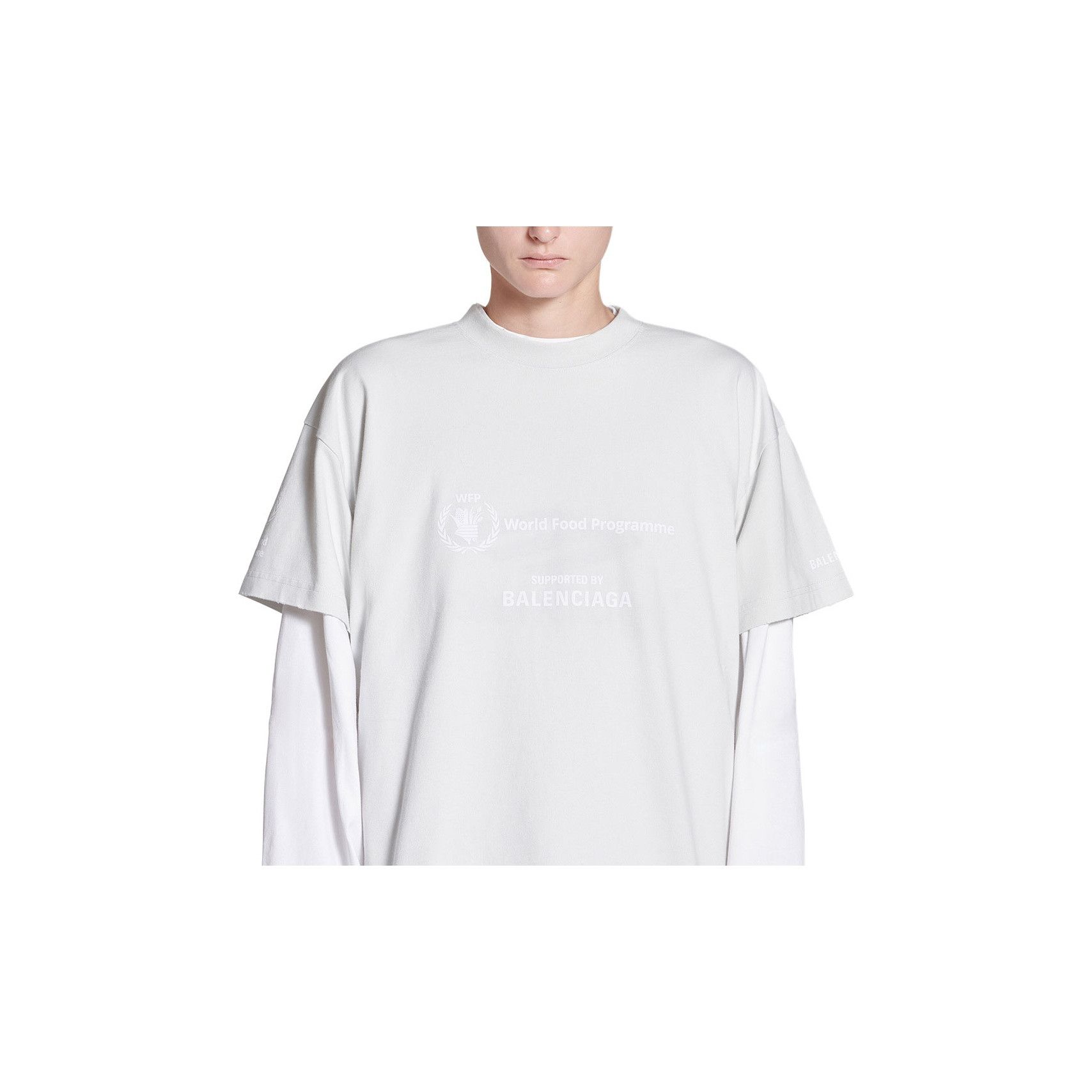 Balenciaga Balenciaga WFP Graphic Logo T-Shirt Size L Size US L / EU 52-54 / 3 - 13 Thumbnail
