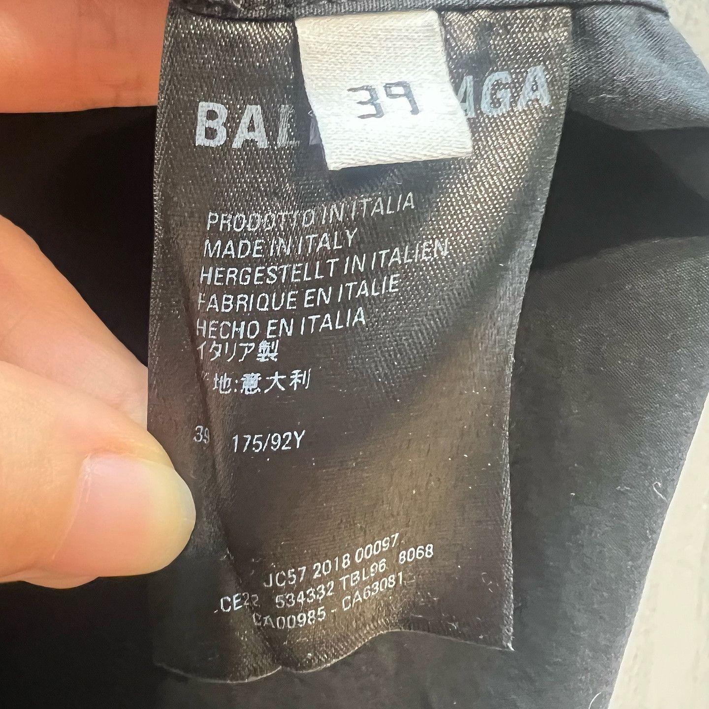 Balenciaga Balenciaga All Over Logo Short Sleeve Shirt Size M Size US M / EU 48-50 / 2 - 4 Thumbnail
