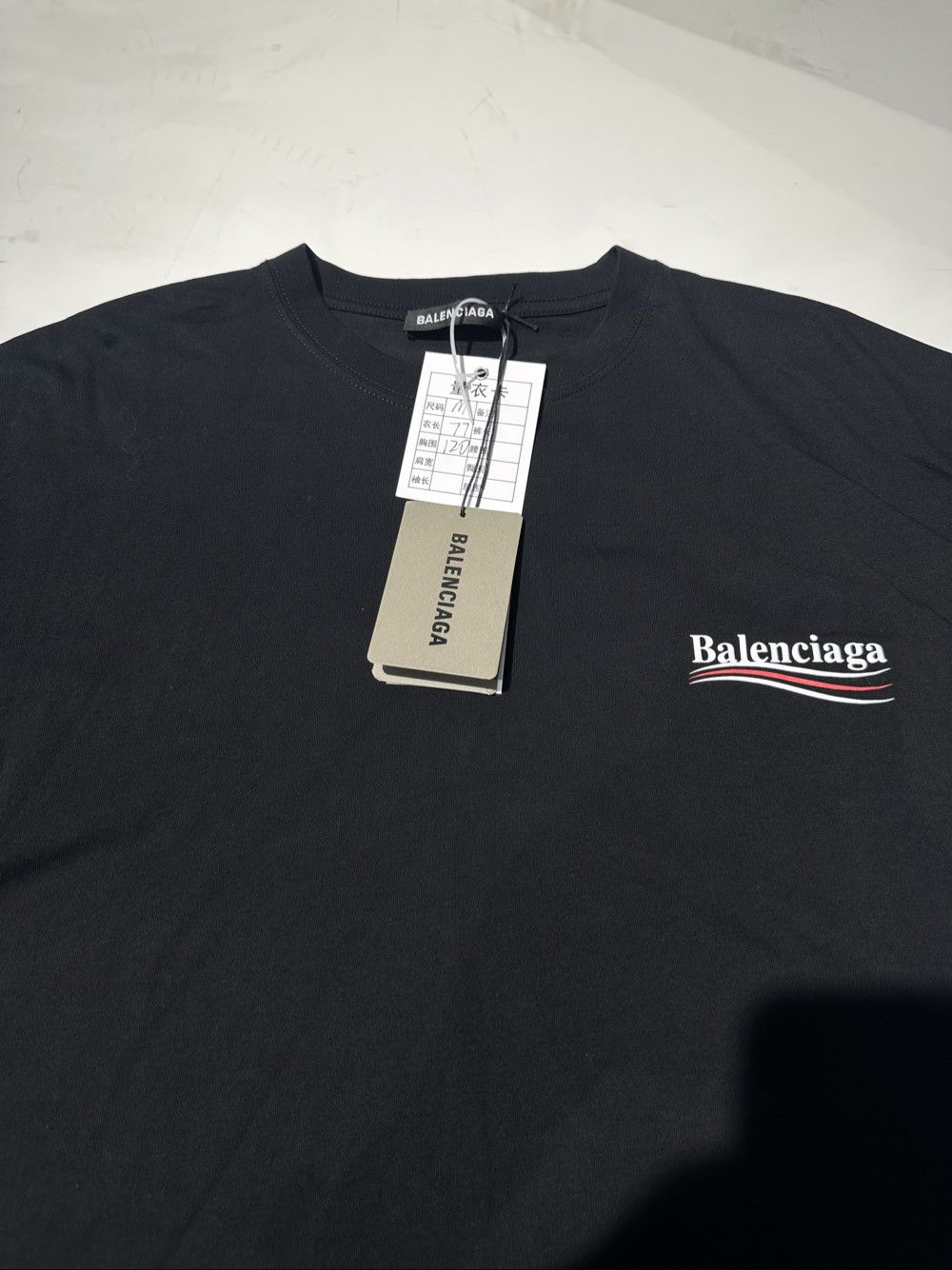 Balenciaga Balenciaga Wave Logo T-Shirt Size M Size US M / EU 48-50 / 2 - 6 Thumbnail