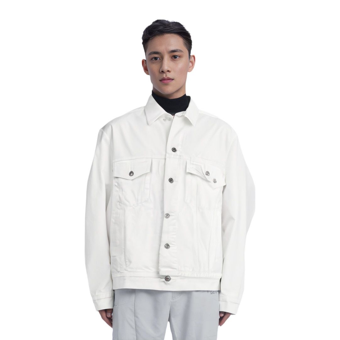 Balenciaga Balenciaga Back Logo Denim Jacket Size 44 Size US S / EU 44-46 / 1 - 6 Thumbnail