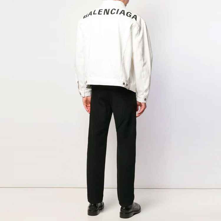 Balenciaga Balenciaga Back Logo Denim Jacket Size 44 Size US S / EU 44-46 / 1 - 7 Thumbnail