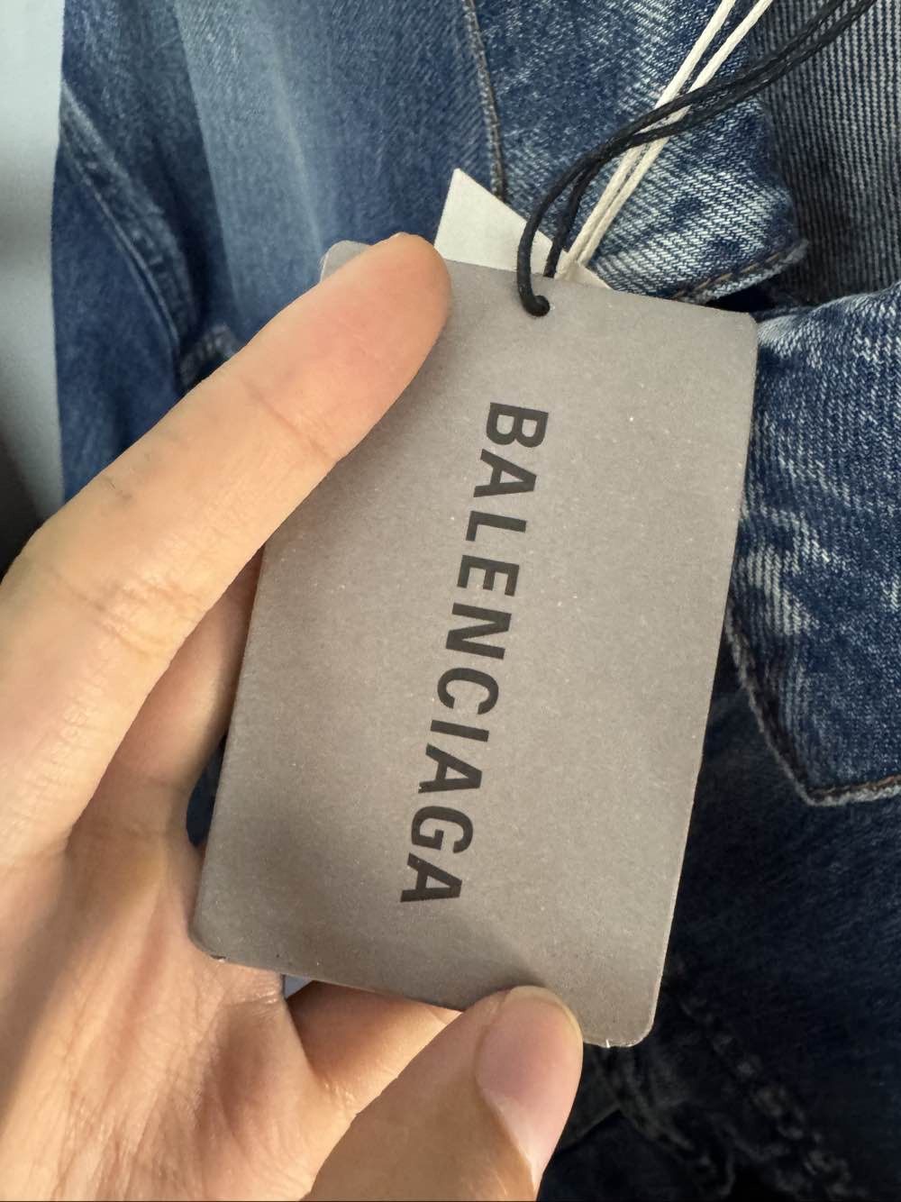 Balenciaga Balenciaga Logo Denim Jacket Size 36 Size US S / EU 44-46 / 1 - 5 Thumbnail