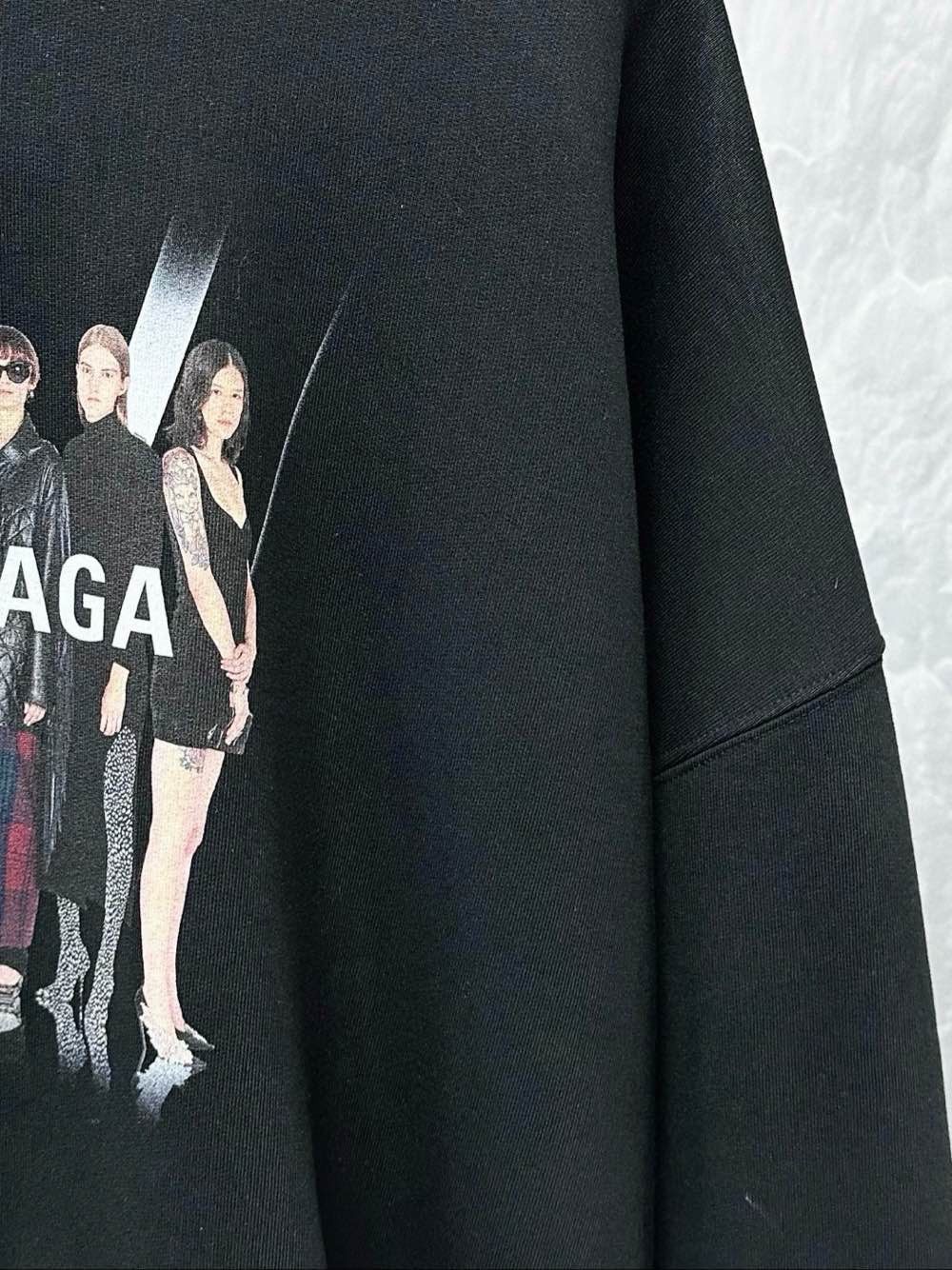 Balenciaga Balenciaga Portrait Print Hoodie Size M Size M / US 6-8 / IT 42-44 - 6 Thumbnail