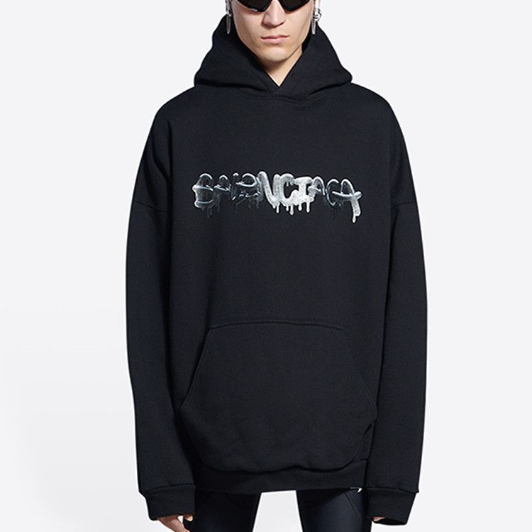 Balenciaga Balenciaga Drip Logo Hoodie Size S Size US S / EU 44-46 / 1 - 10 Thumbnail