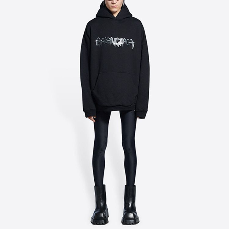 Balenciaga Balenciaga Drip Logo Hoodie Size S Size US S / EU 44-46 / 1 - 9 Thumbnail